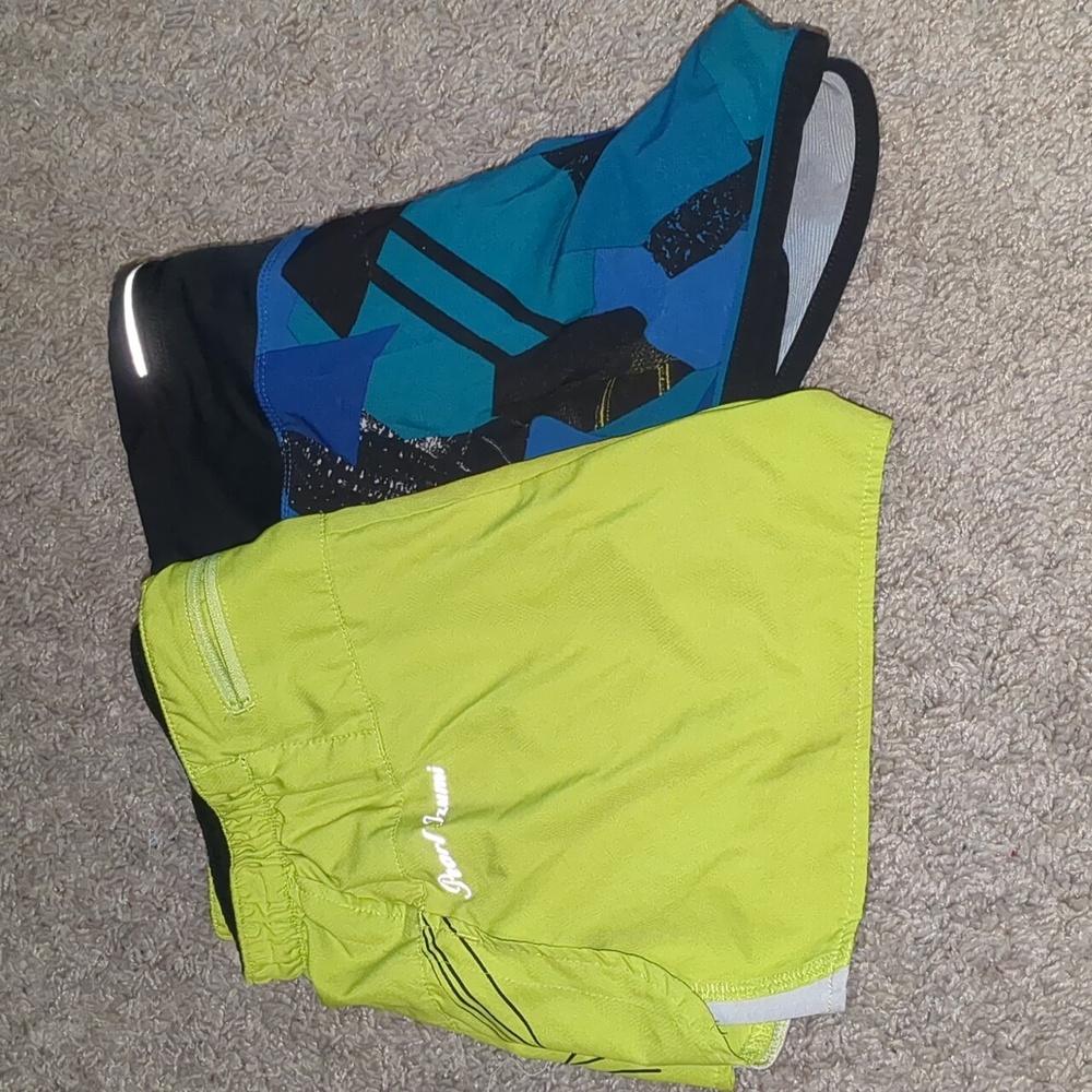 Asics Running Shorts XS 2 PC Bundle